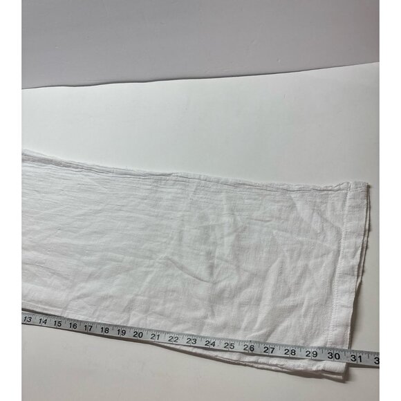 Blanco White wide leg gauze like pants (XXL) - Picture 8 of 10